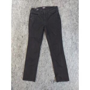 NYDJ Not Your Daughters Jeans Womens 8 Black Sheri Slim Lift Tuck Denim Stretch